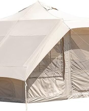 Large Inflatable Glamping Tent Outdoor Glamping Inflatable Camping Tent Outdoor Blow Up Tent Water Repellent Cotton Breathable and Comfortable