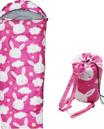 Kids Sleeping Bags - Camping Sleeping Bags with Carry Bag - Compact Sleeping Bag for Hiking, Backpacking 3 Season Warm & Cool Weather, Lightweight Waterproof Outdoor Travel for Boys Girls