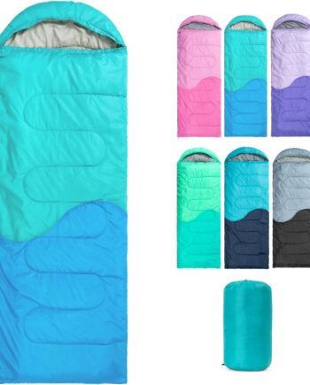 Sleeping Bag - 3 Seasons for Adults Kids Boys Girls Camping Hiking - Warm Cold Weather Lightweight Portable with Compression Bag for Backpacking in Spring, Summer, Fall and Winter