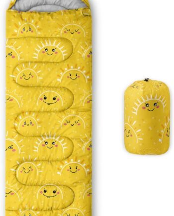Kids Sleeping Bag for Boys and Girls,Monster Alien Print-Lightweight Warm Portable Outdoor Indoor-Waterproof Cold Weather Resistant Sleeping Bag for Camping Hiking