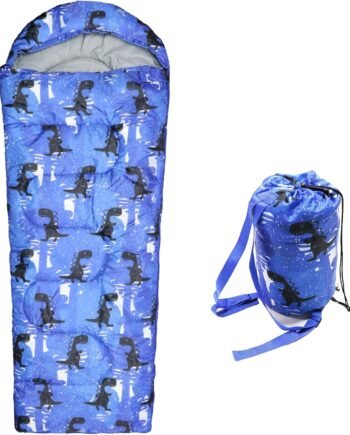 Kids Sleeping Bags - Camping Sleeping Bags with Carry Bag - Compact Sleeping Bag for Hiking, Backpacking 3 Season Warm & Cool Weather, Lightweight Waterproof Outdoor Travel for Boys Girls