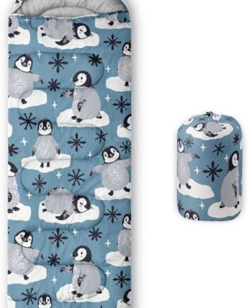 Kids Sleeping Bag for Boys and Girls,Monster Alien Print-Lightweight Warm Portable Outdoor Indoor-Waterproof Cold Weather Resistant Sleeping Bag for Camping Hiking